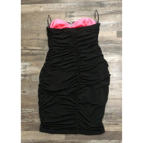 Torrid Strapless Ruched Bodycon Dress Black Size 1X - Picture 2 of 6